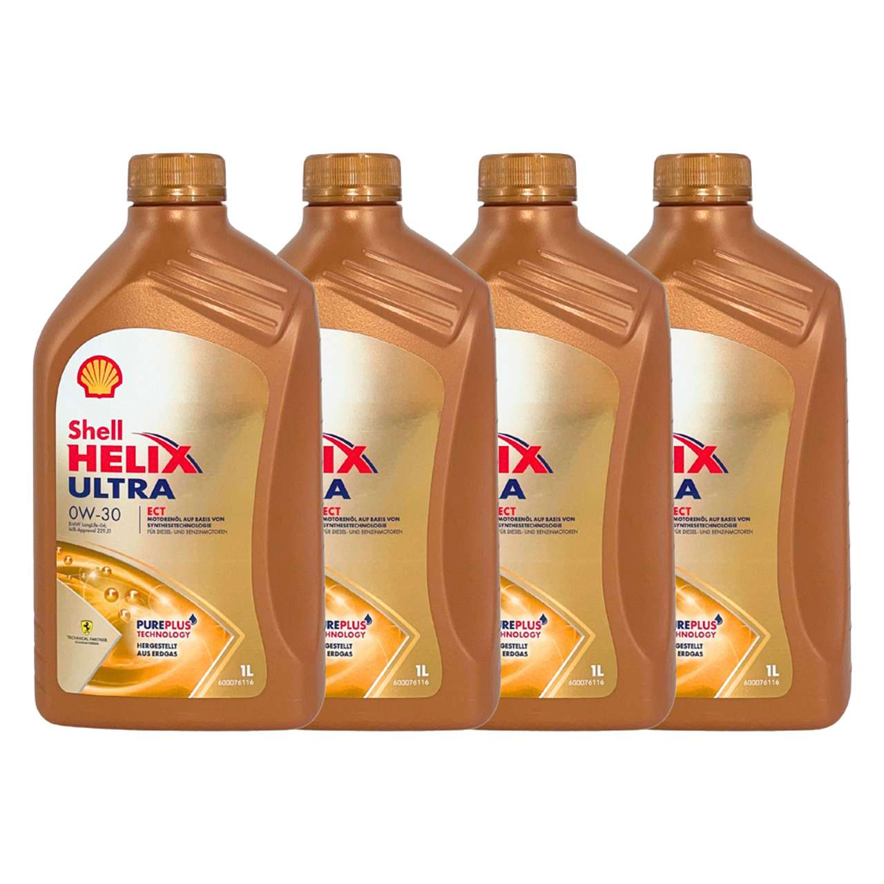 Shell Helix Ultra ECT 0W-30 4x1 Liter