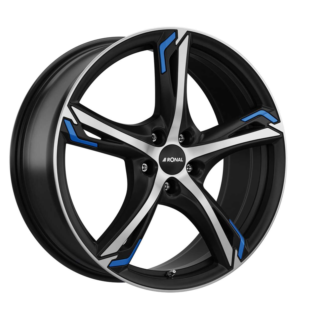 RONAL RONAL R62 BLUE jetblack-matt-frontkopiert 7.5Jx18 5x114.3 ET40