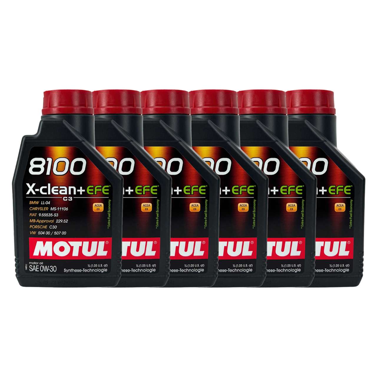 Motul 8100 X-Clean + EFE 0W-30 6x1 Liter