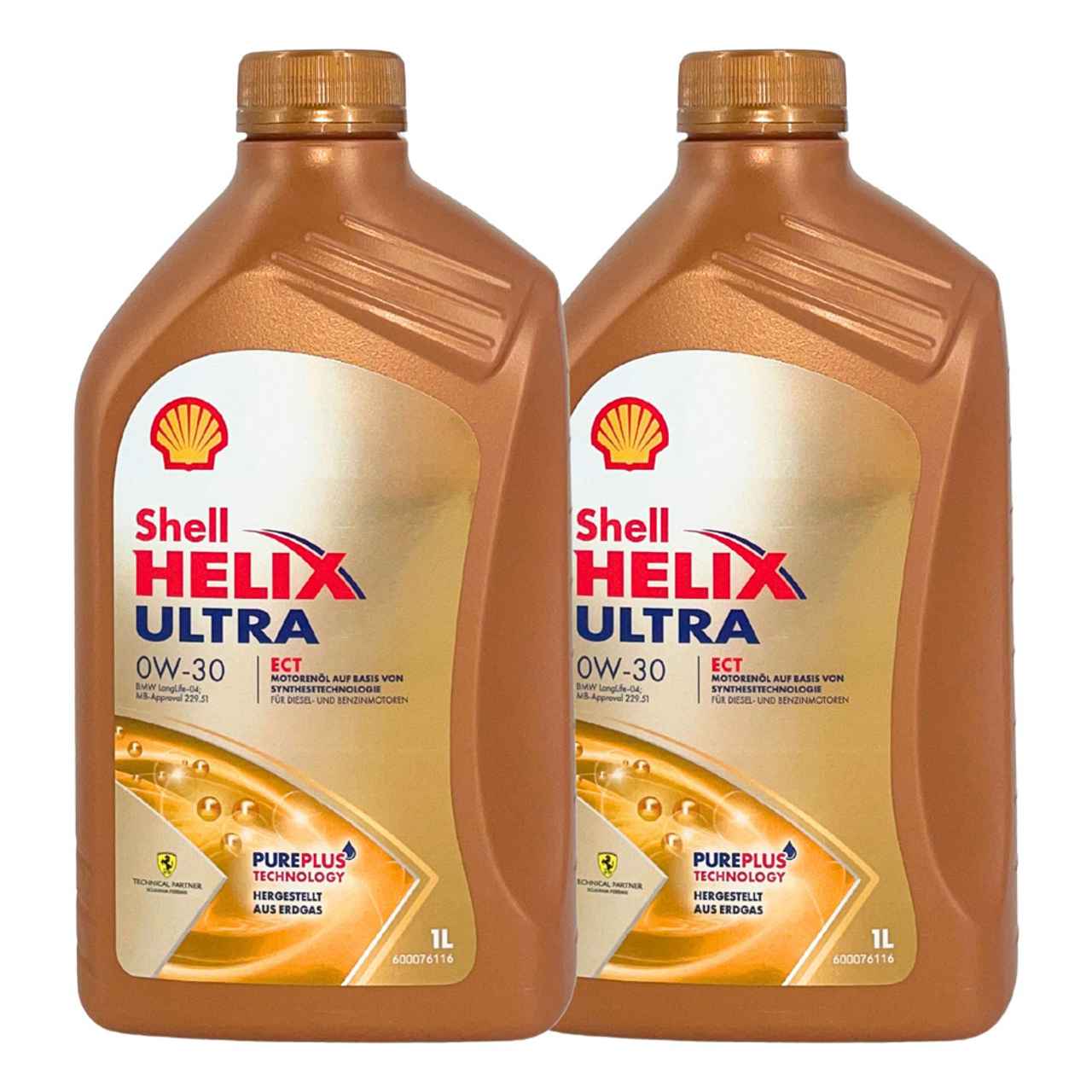 Shell Helix Ultra ECT 0W-30 2x1 Liter