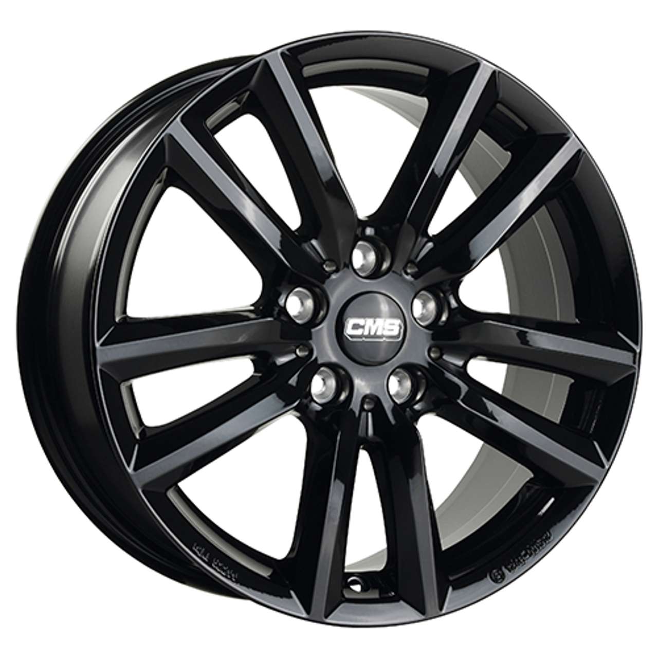 CMS C27-CBG complete black gloss 6.5Jx17 5x112 ET49