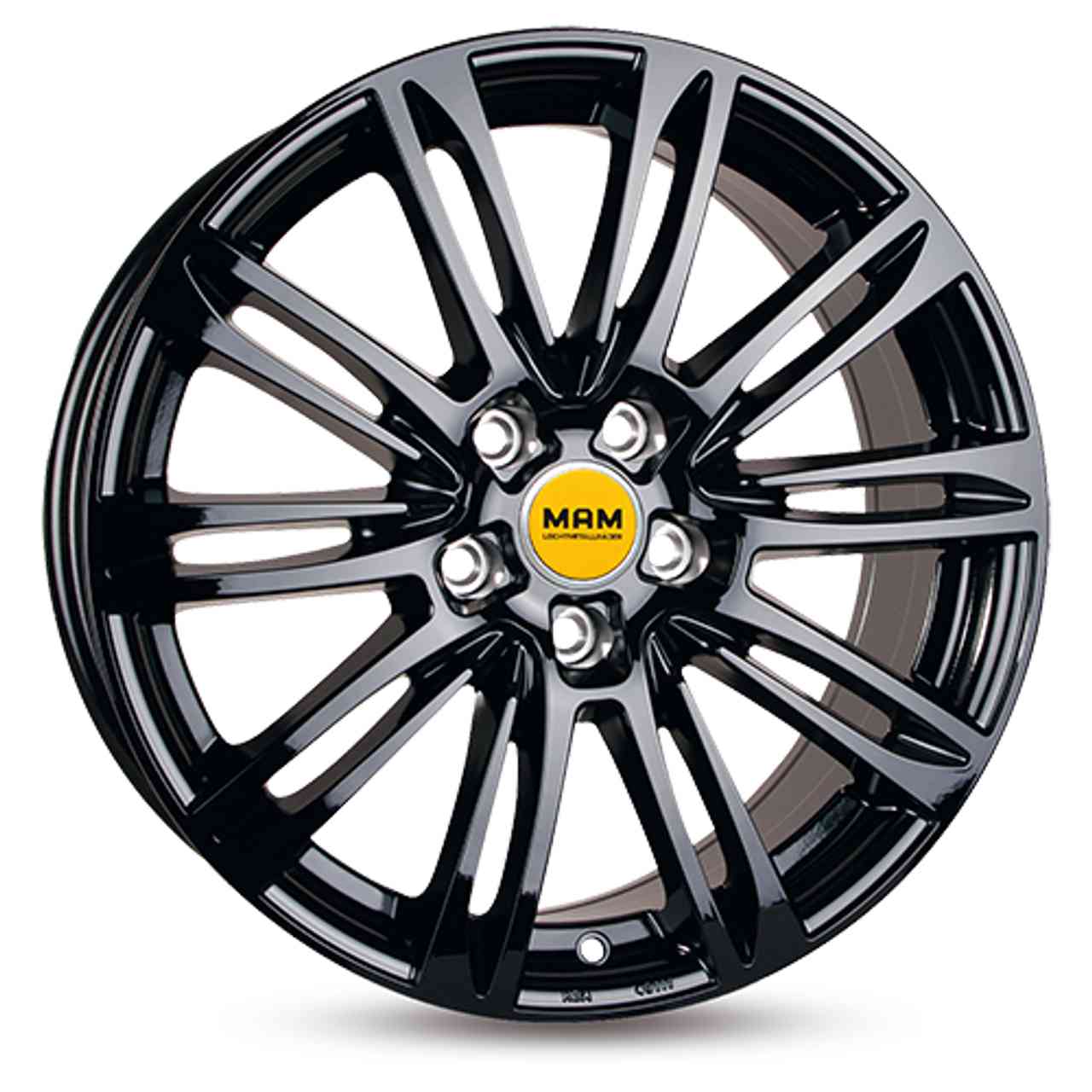 MAM MAM A4 black painted 7.5Jx17 5x100 ET37