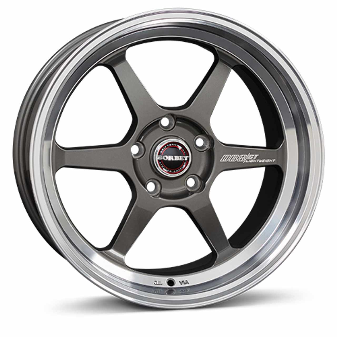 BORBET DESIGN DB8/GT graphite rim polished 9.5Jx18 5x120 ET30