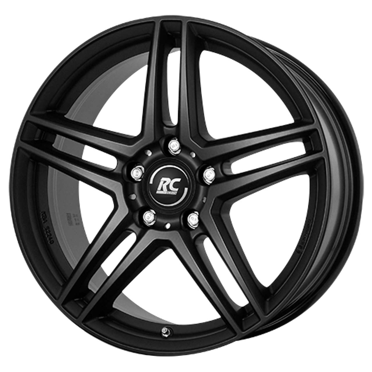 RC-DESIGN RCD17 satin schwarz matt 6.5Jx16 5x112 ET49