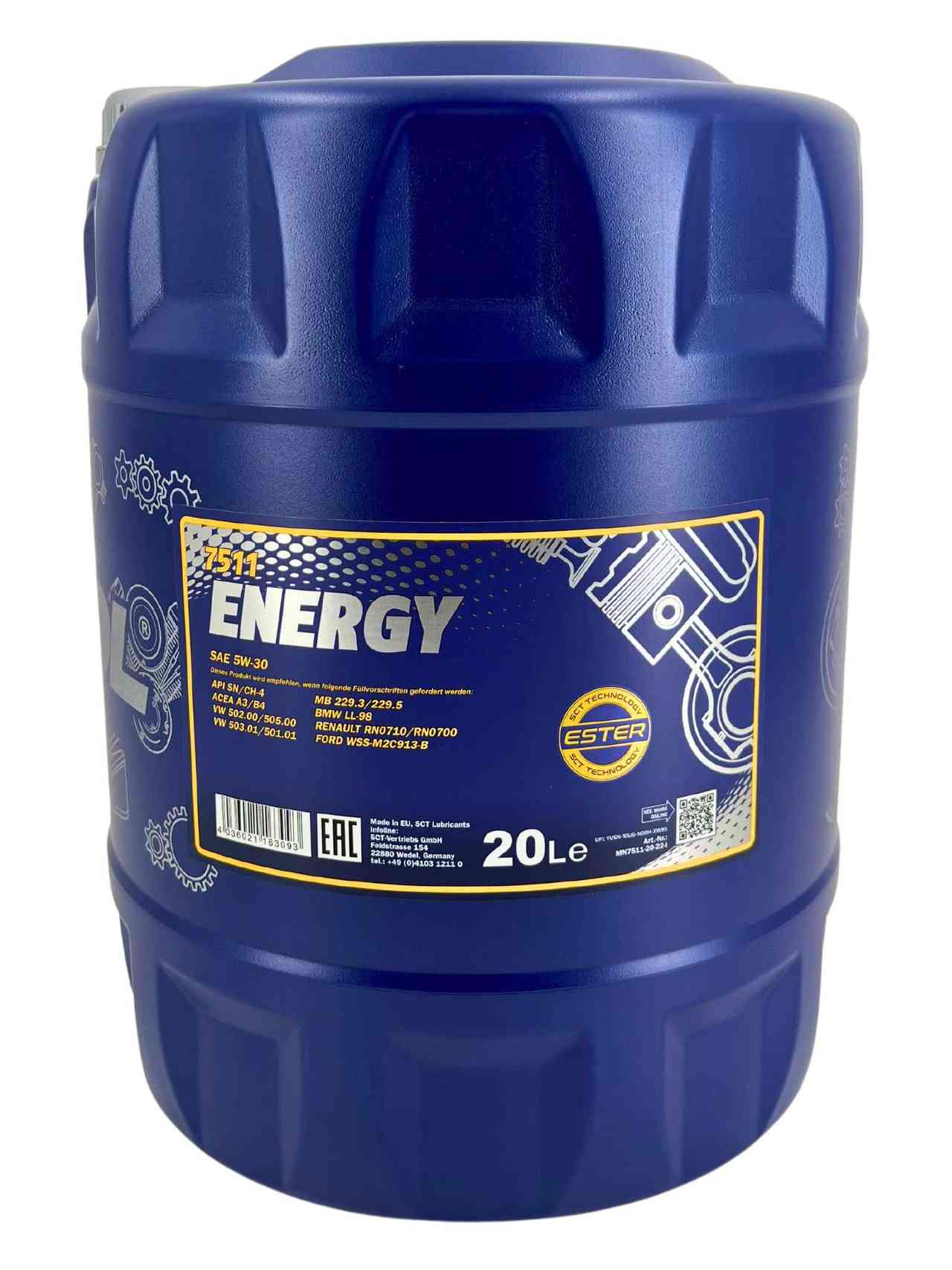 Mannol Energy 5W-30 20 Liter