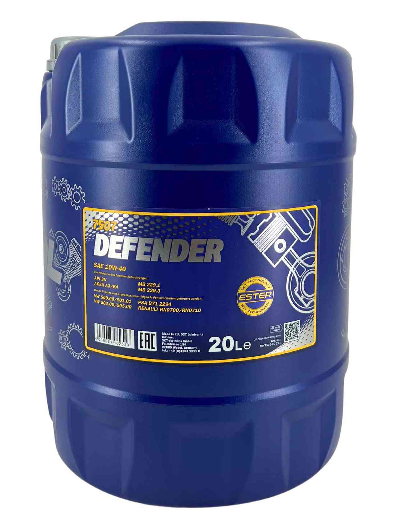 Mannol Defender 10W-40 20 Liter