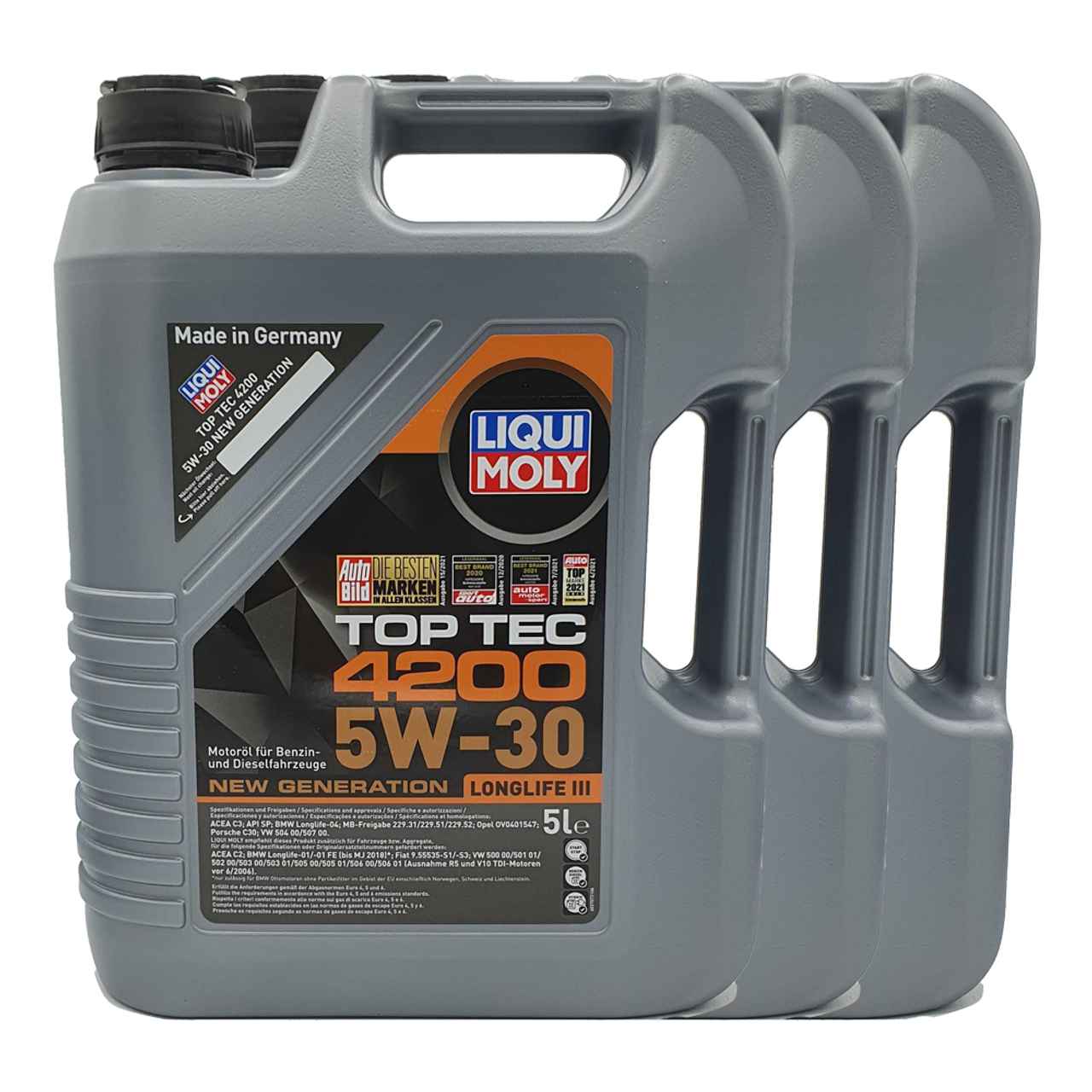 Liqui Moly Top Tec 4200 5W-30 3x5 Liter