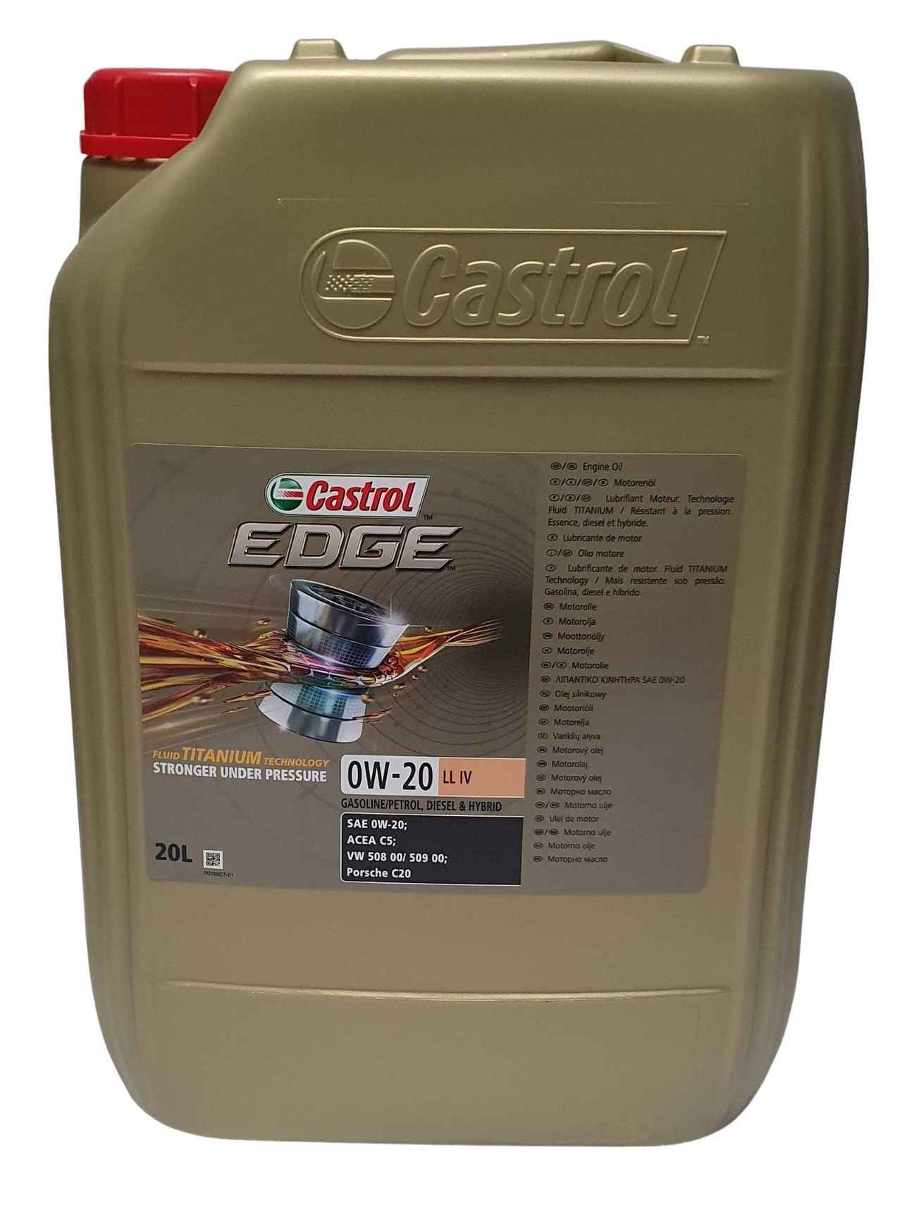 Castrol Edge Fluid Titanium 0W-20 LL IV 20 Liter