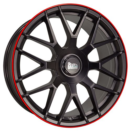 MAM MAM GT1 matt black lip red 9.5Jx19 5x112 ET30