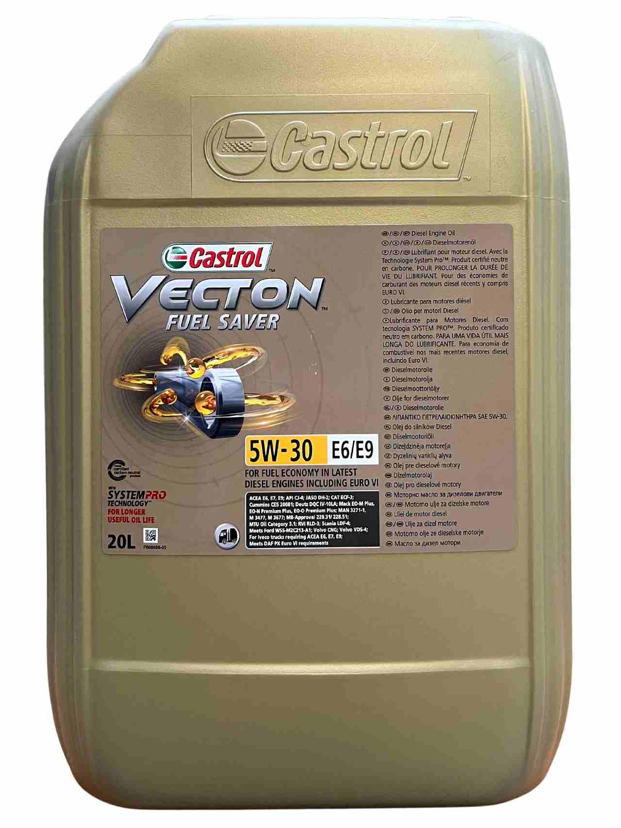 Castrol Vecton Fuel Saver 5W-30 E6/E9 20 Liter