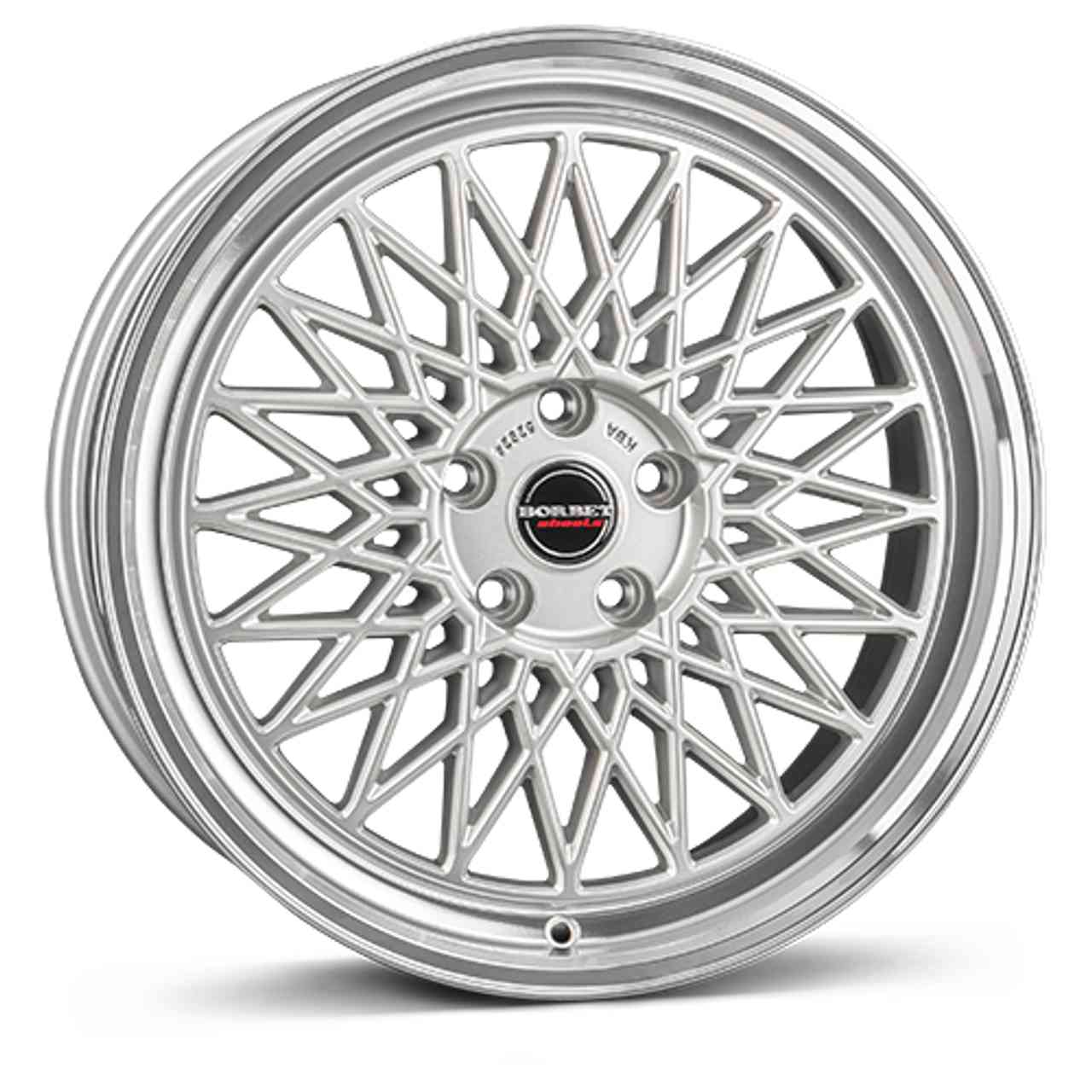 BORBET DESIGN B silver rim polished 8.0Jx18 5x100 ET40