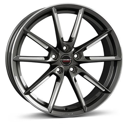 BORBET DESIGN LX graphite spoke rim polished 8.5Jx20 5x112 ET45