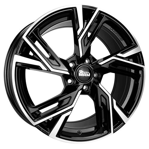 MAM MAM RS5 black front polished 6.5Jx16 4x108 ET37