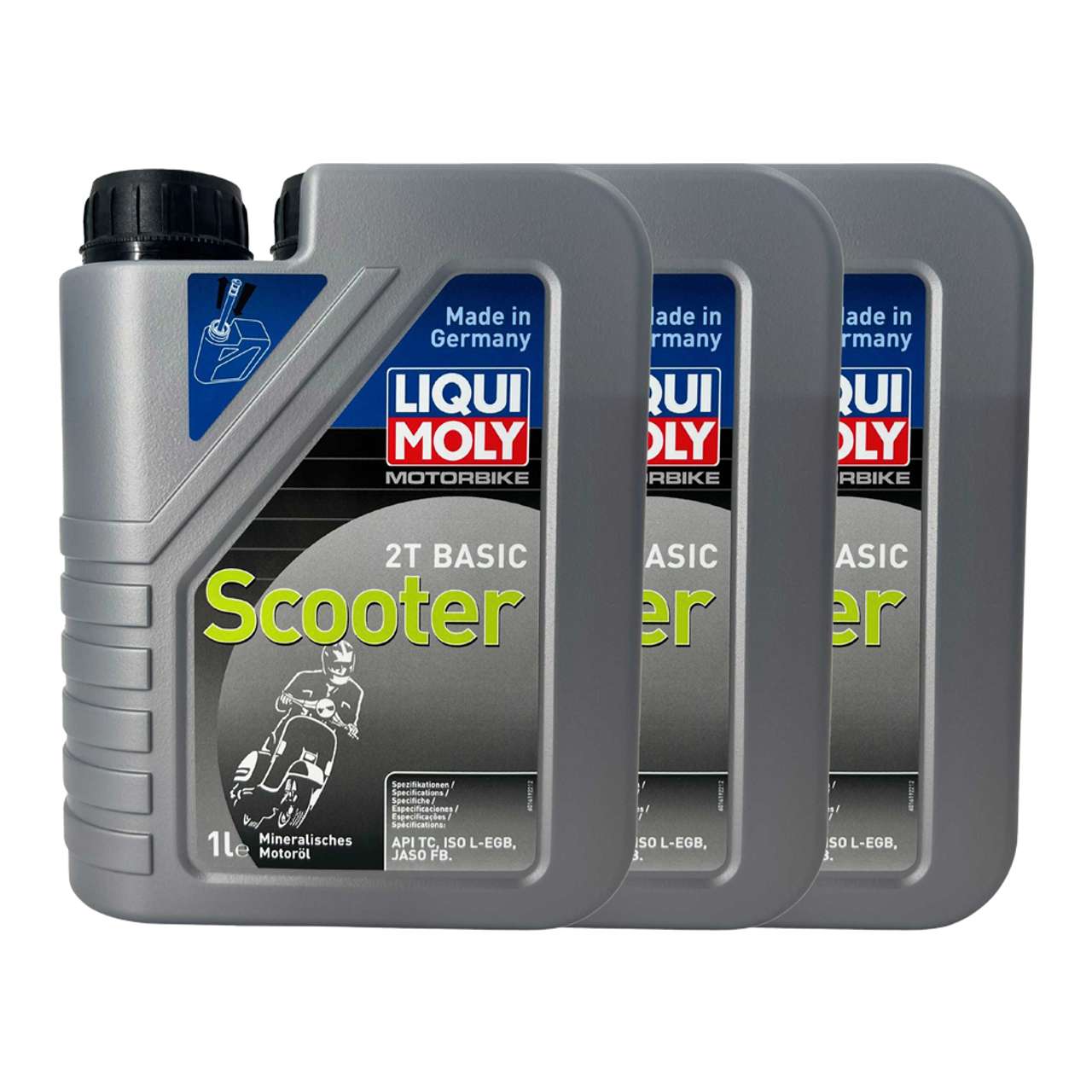 Liqui Moly Motorbike 2T Basic Scooter 3x1 Liter