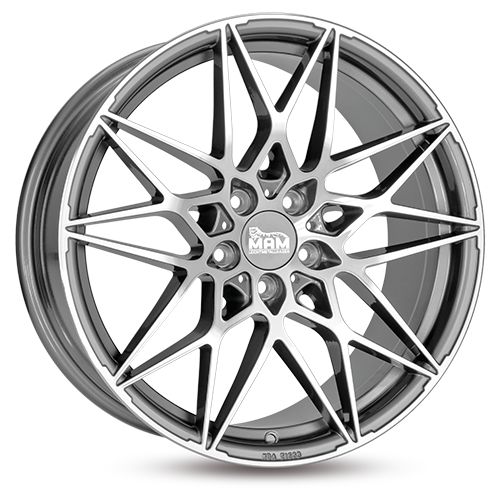 MAM MAM B2 palladium front polished 8.5Jx20 5x112 ET30