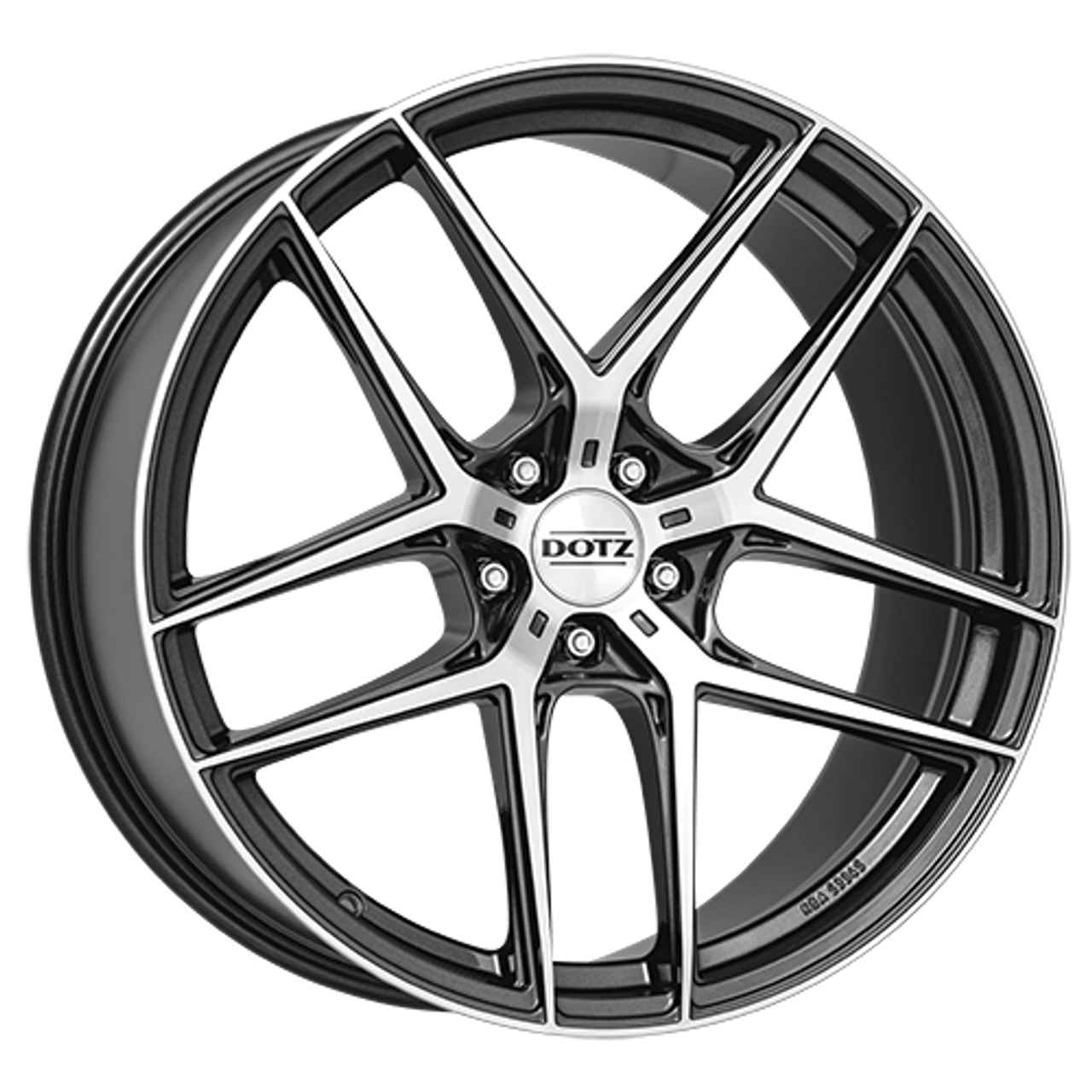 DOTZ LAGUNASECA DARK gunmetal frontpoliert 9.0Jx21 5x120 ET30