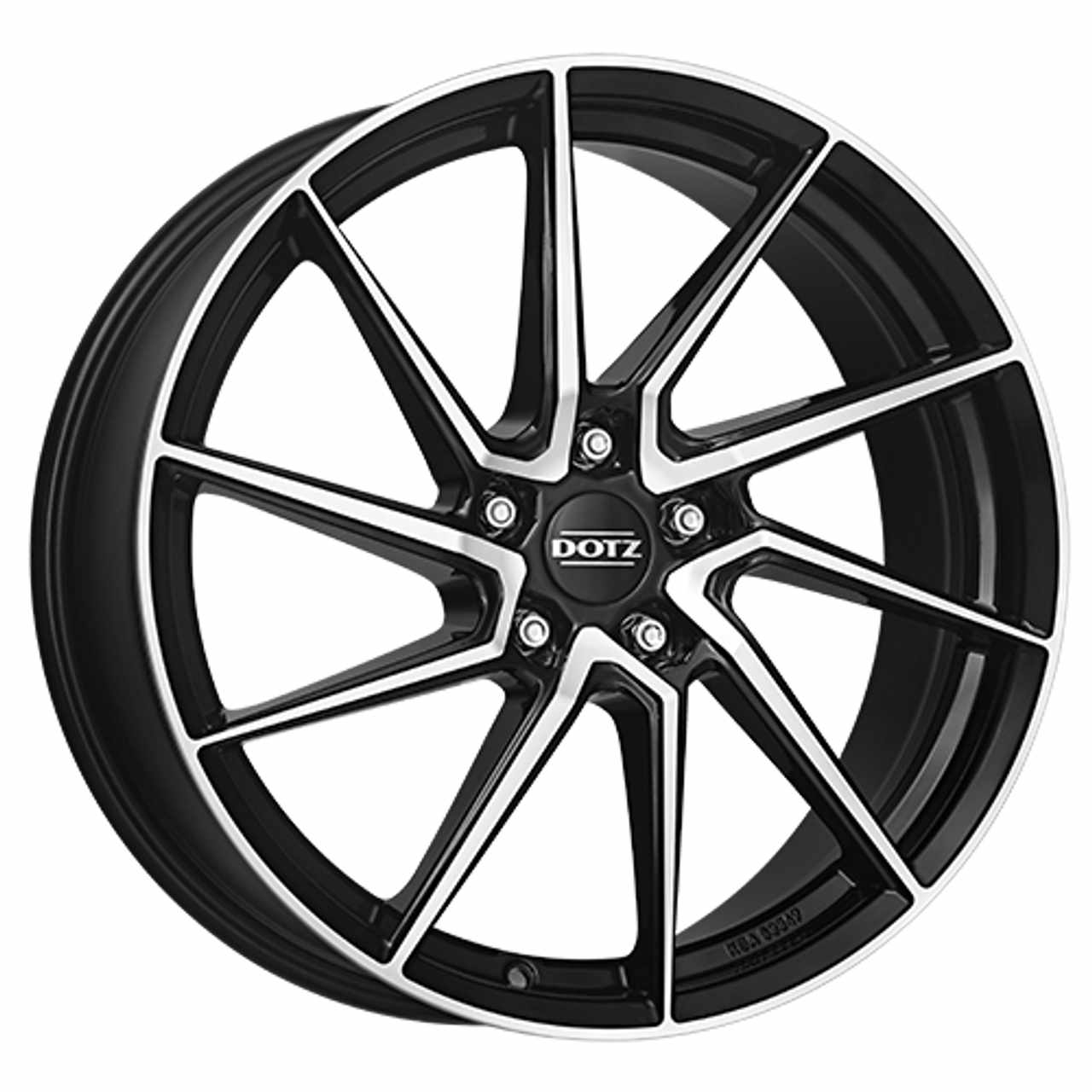 DOTZ SPA DARK black/polished front 8.0Jx18 5x114.3 ET48