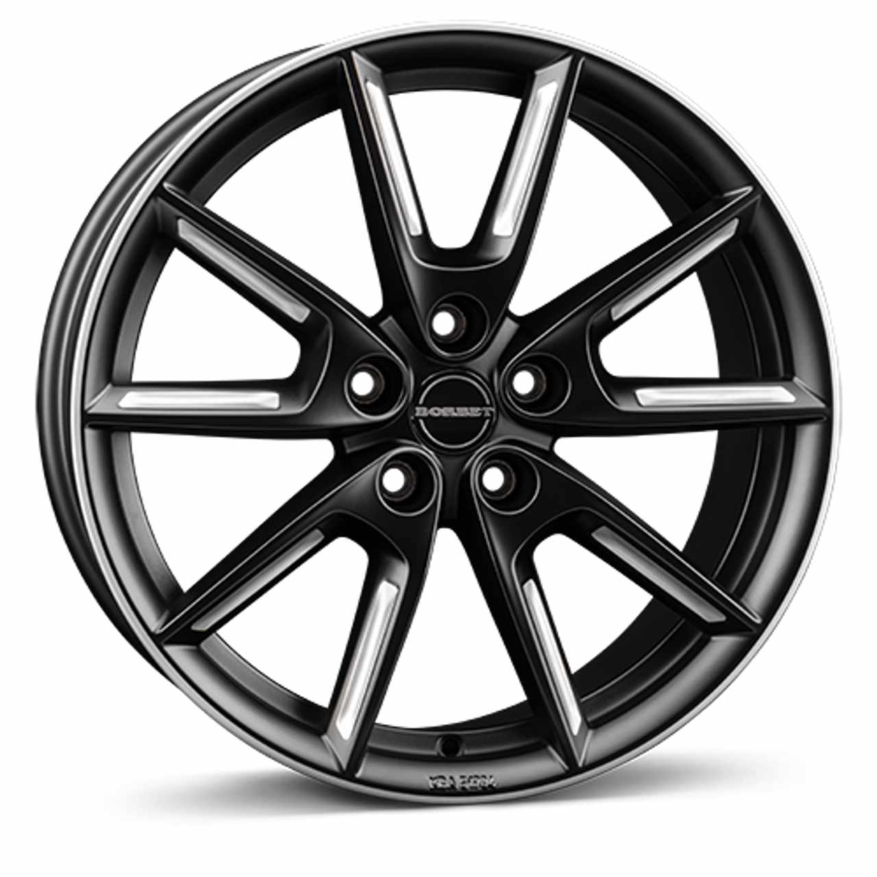 BORBET DESIGN LX18 black matt silver spoke rim 8.0Jx18 5x112 ET48