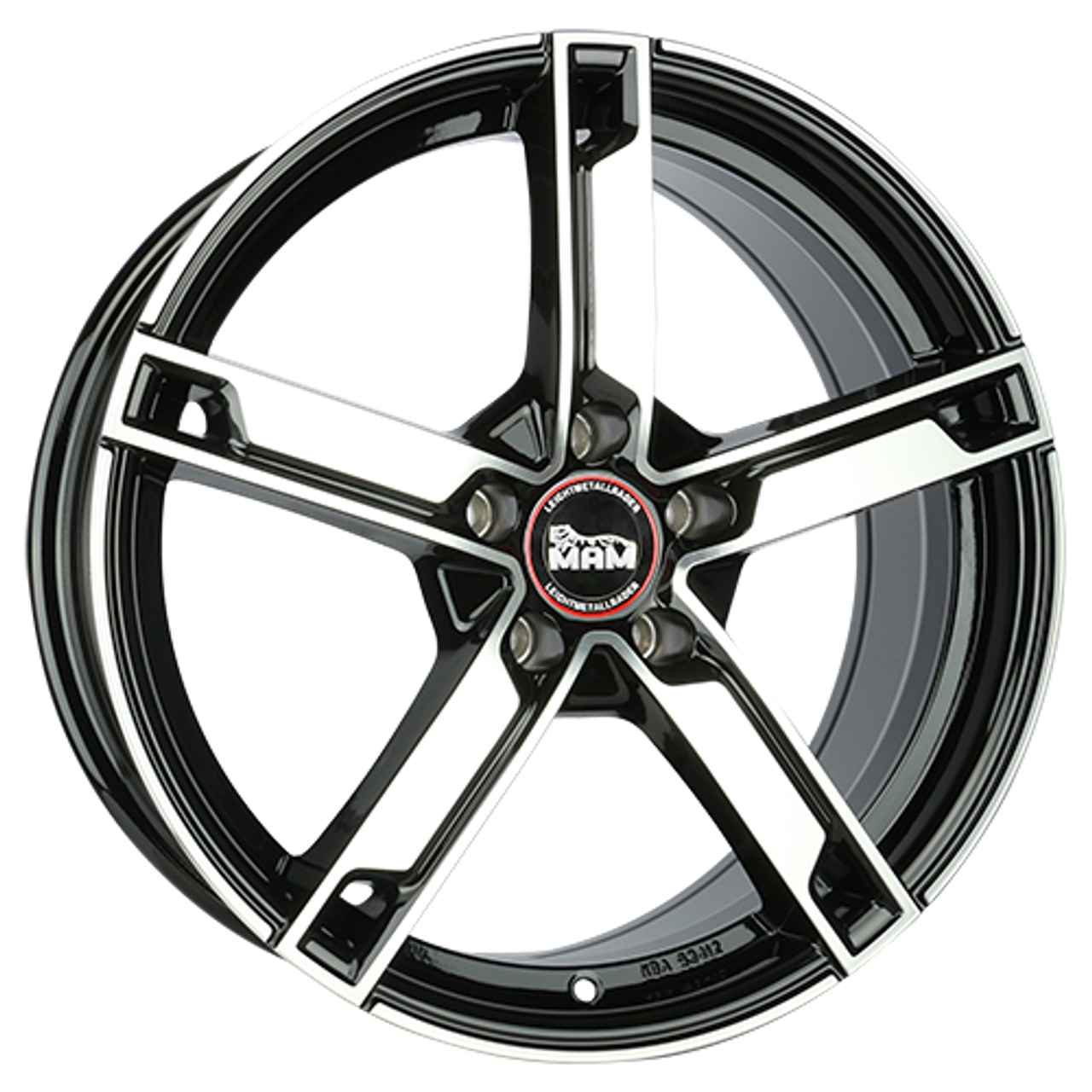 MAM MAM W4 black front polished 7.5Jx18 5x112 ET33