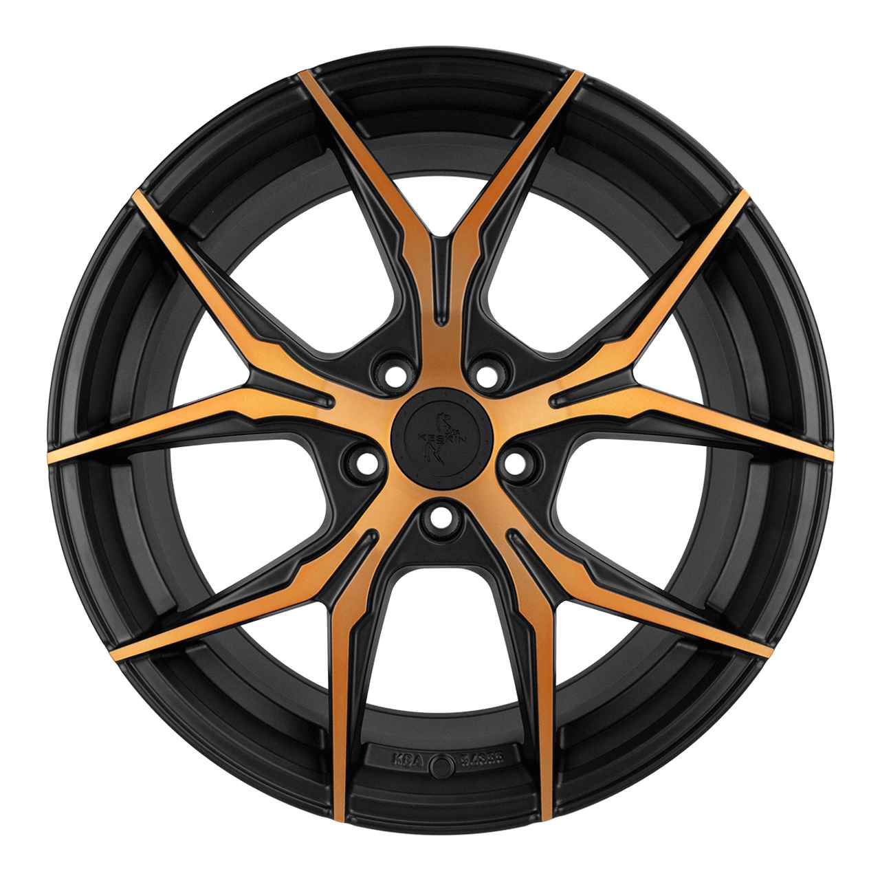 KESKIN KT19N matt black front copper 8.5Jx19 5x108 ET45