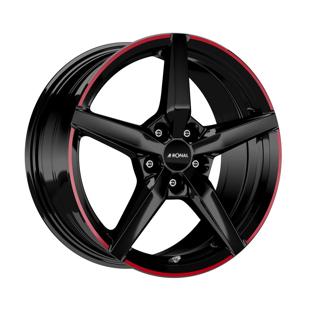 RONAL RONAL R69 MCR jetblack-red rim 7.5Jx17 5x108 ET45