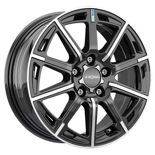 RONAL RONAL R60 BLUE jetblack-frontkopiert 6.5Jx16 5x108 ET50