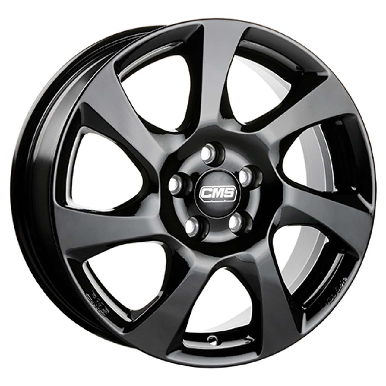 CMS C24-CBG complete black gloss 7.0Jx17 5x108 ET40