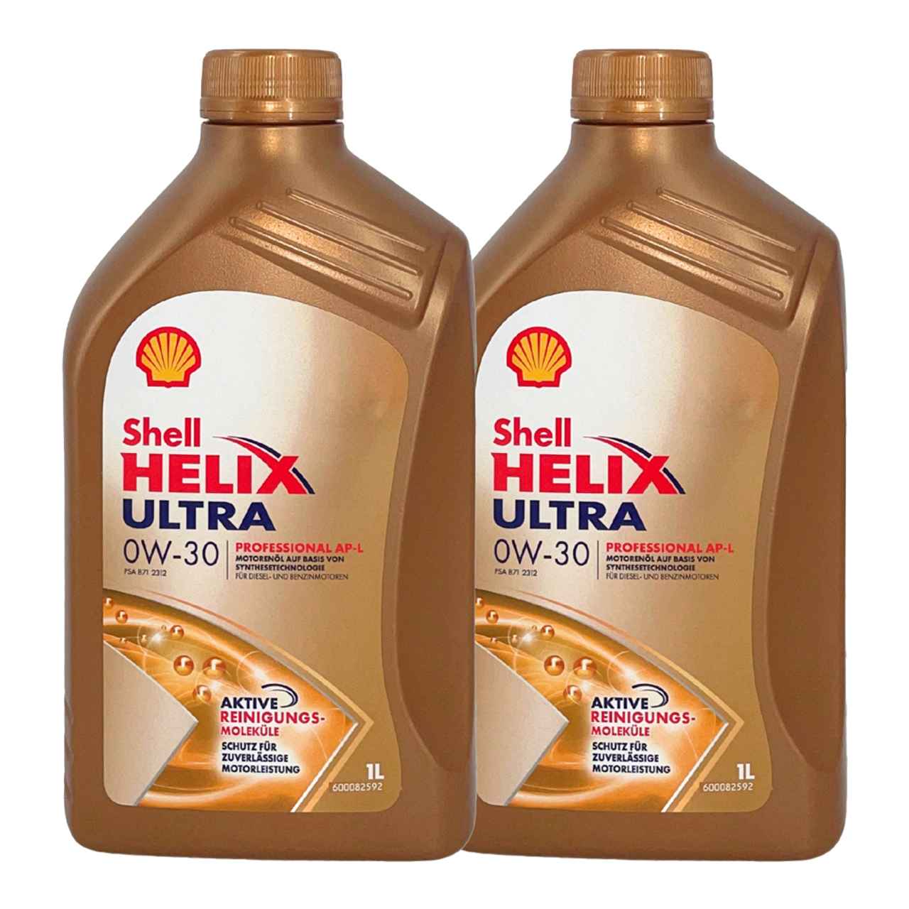 Shell Helix Ultra Professional AP-L 0W-30 2x1 Liter