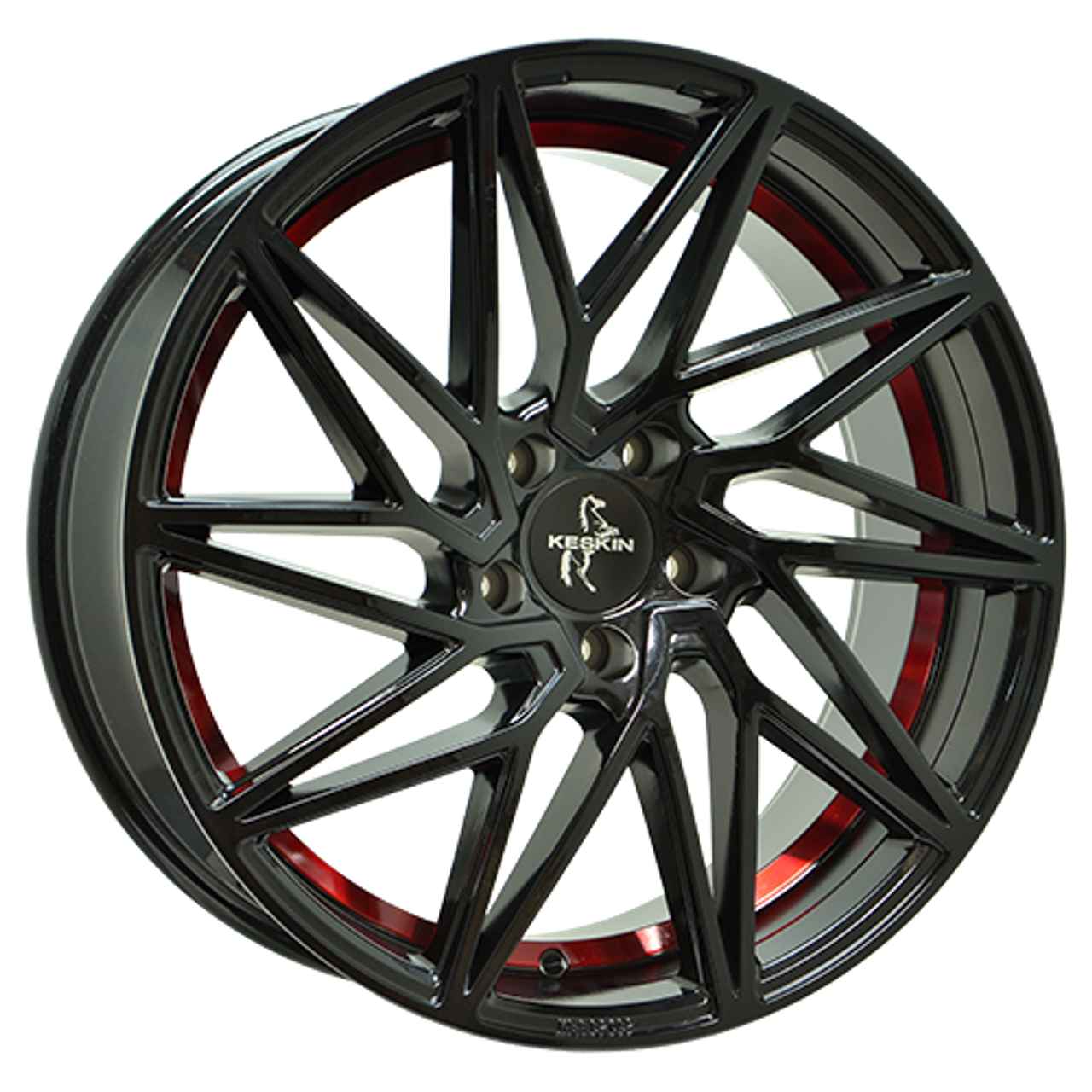 KESKIN KT20 FUTURE black painted red inside 8.0Jx18 5x112 ET30