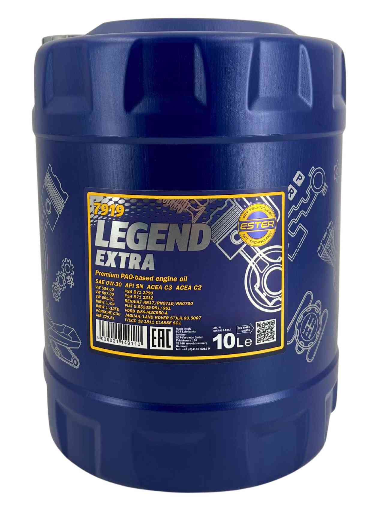 Mannol Legend Extra 0W-30 10 Liter