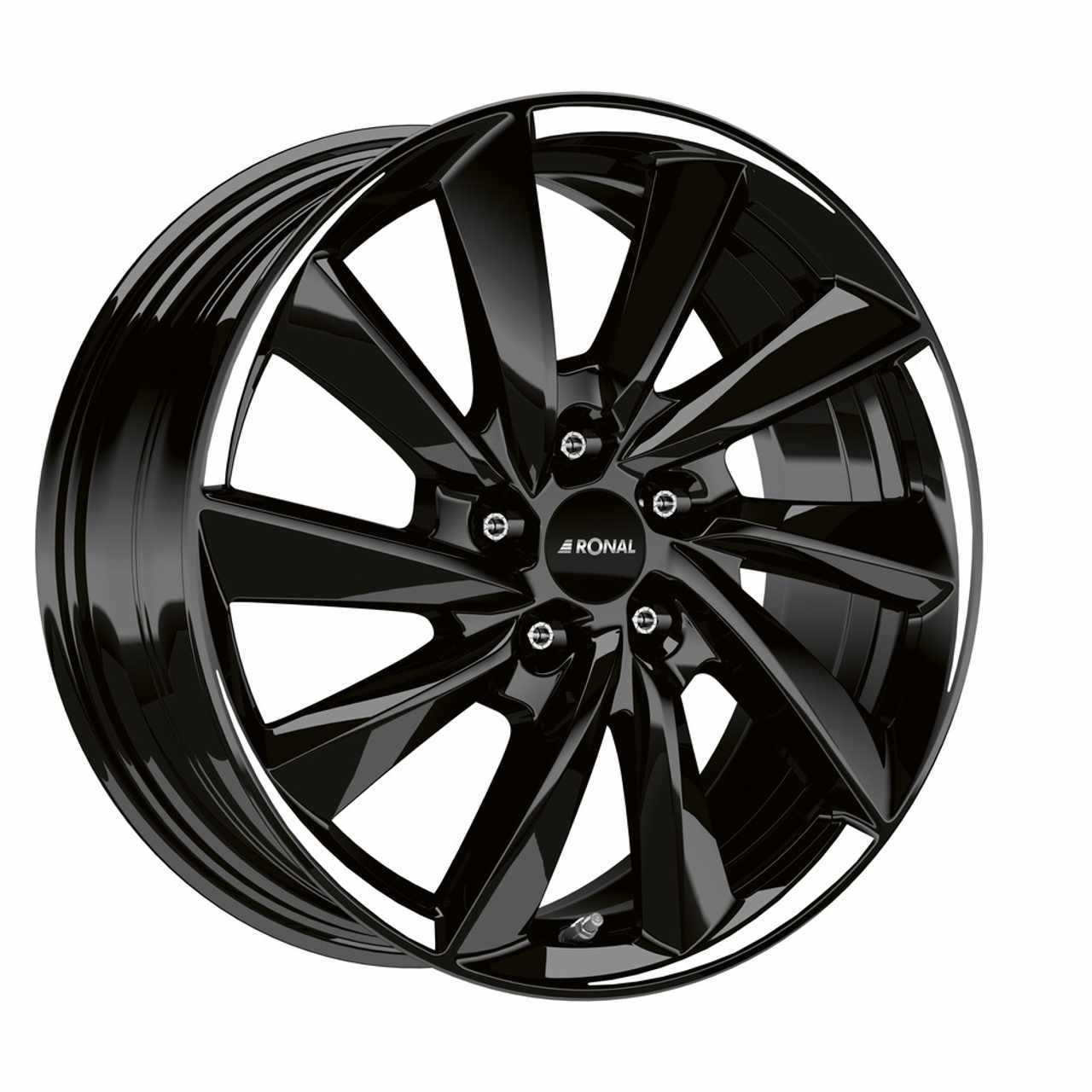 RONAL RONAL R70 jetblack-white tail 7.5Jx18 5x112.0 ET50