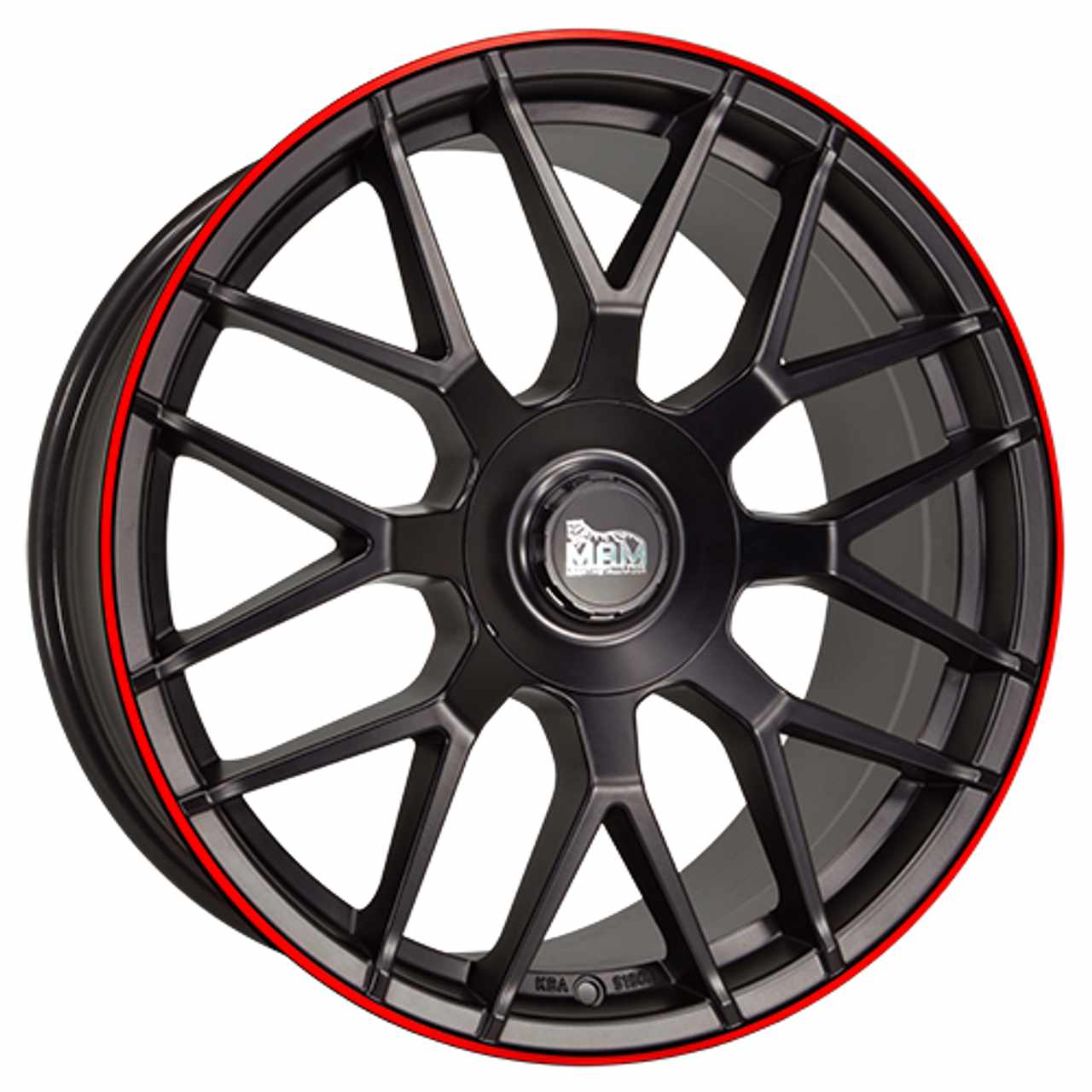 MAM MAM GT1 matt black lip red 8.5Jx19 5x100 ET30