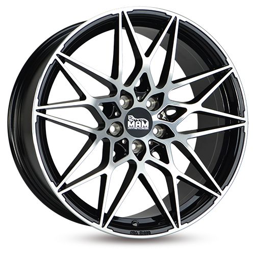 MAM MAM B2 black front polished 8.5Jx20 5x120 ET35