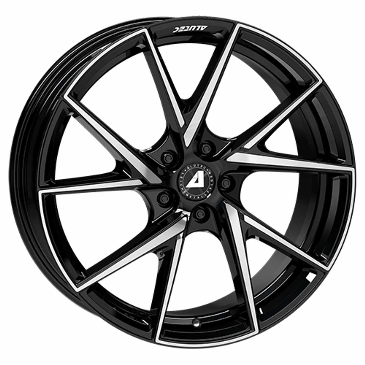 ALUTEC ADX.01 4-LOCH diamantschwarz frontpoliert 7.5Jx18 4x100 ET38