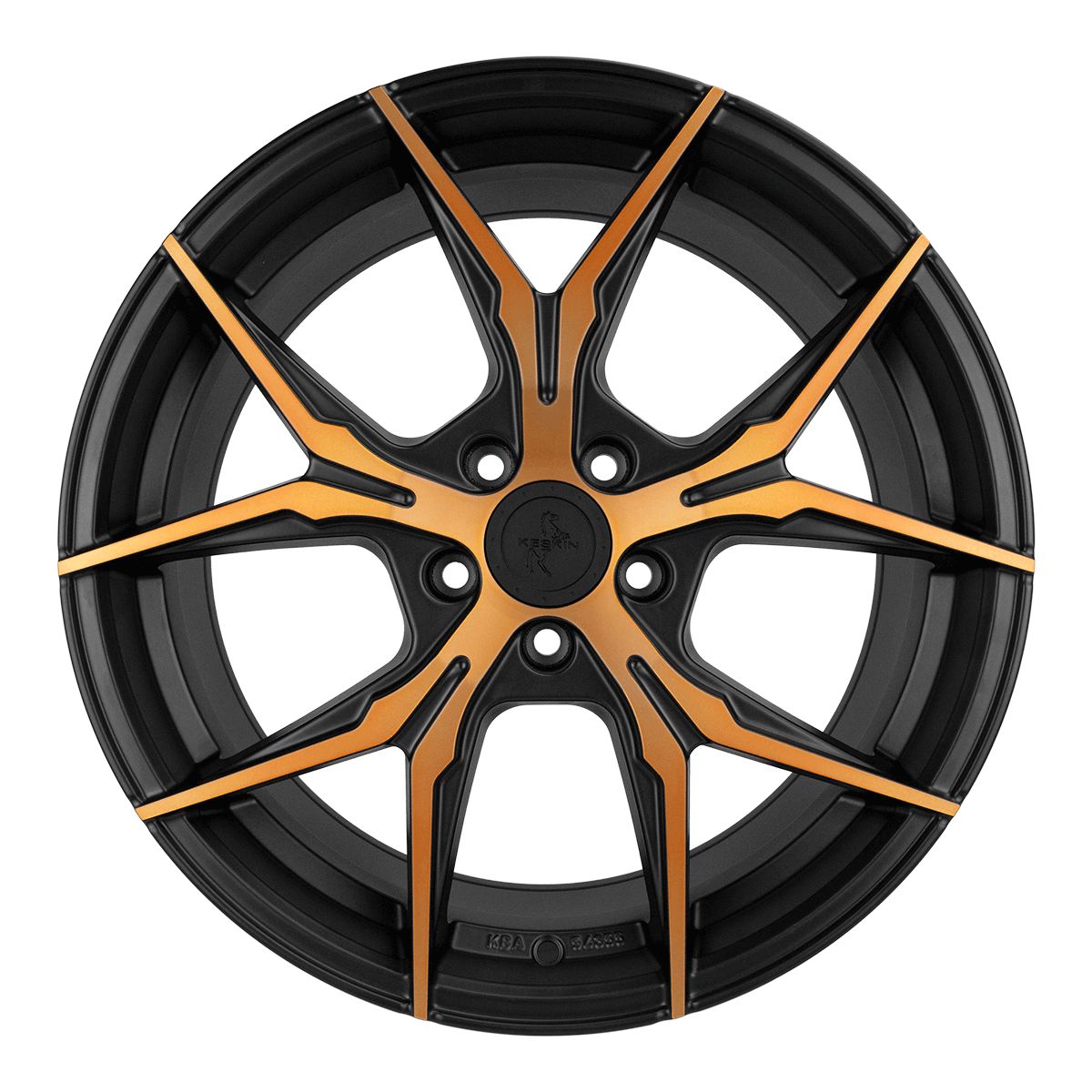 KESKIN KT19N matt black front copper 8.5Jx19 5x108 ET45