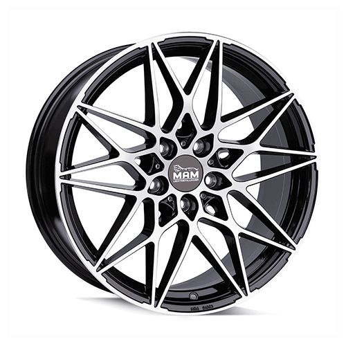 MAM MAM B2N black front polished 8.5Jx19 5x120 ET35