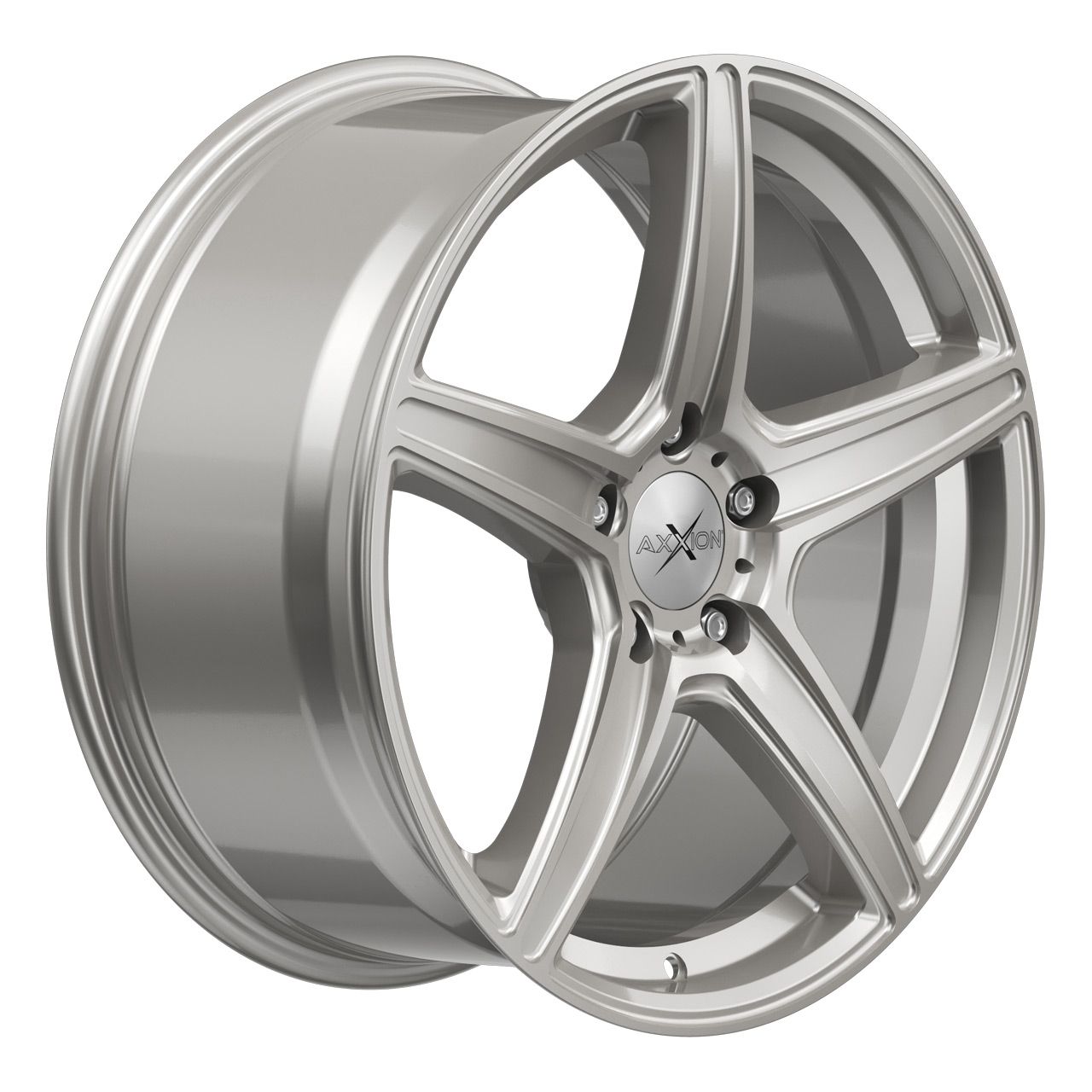 AXXION AX7 solid titanium silver matt painted 8.0Jx18 5x112 ET30