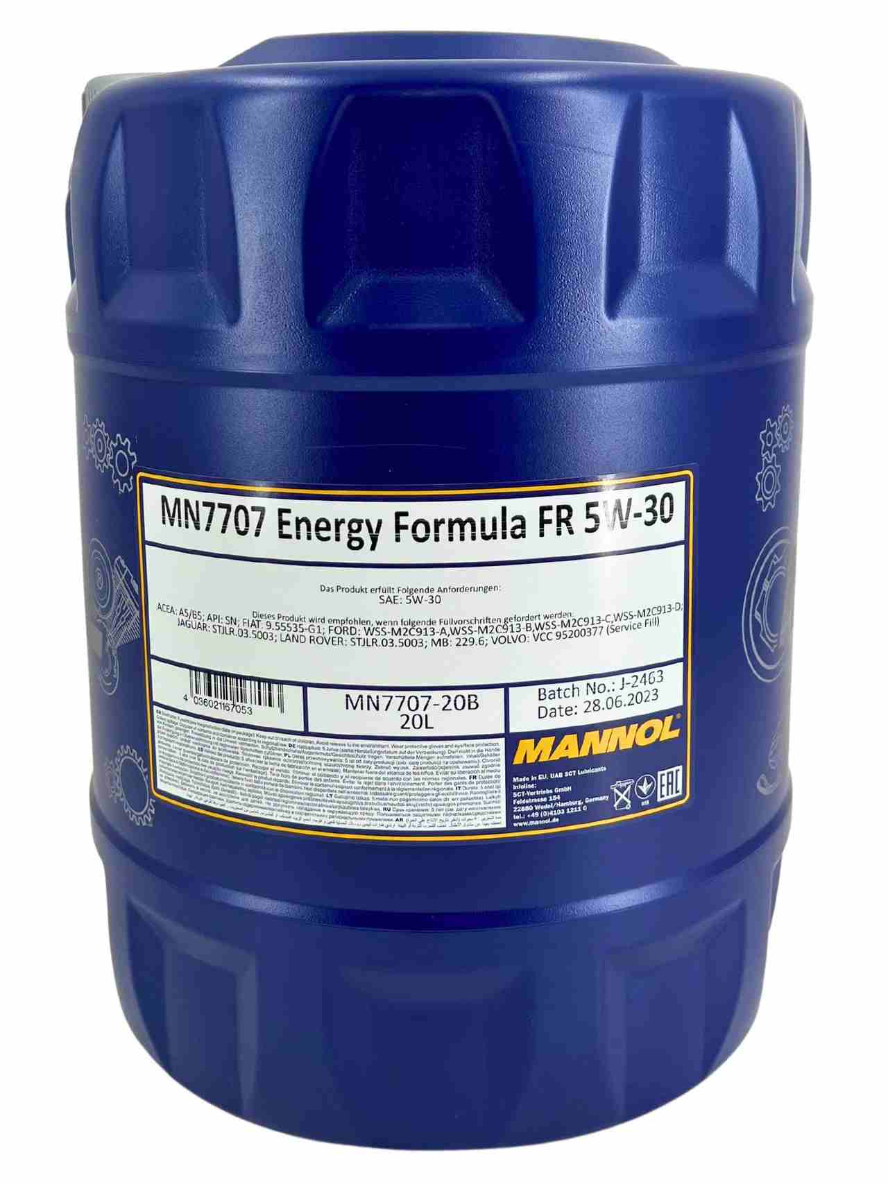 Mannol Energy Formula FR 5W-30 20 Liter