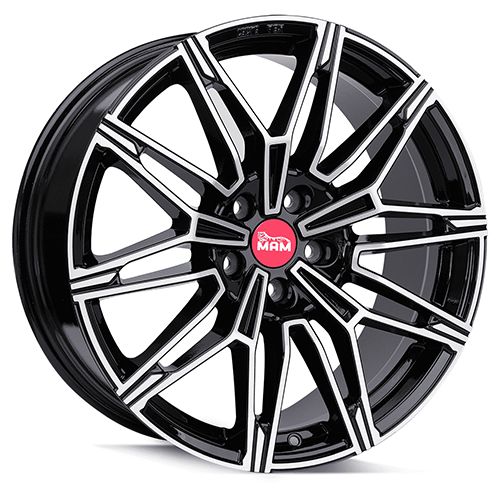 MAM MAM B3N black front polished 8.5Jx19 5x120 ET35