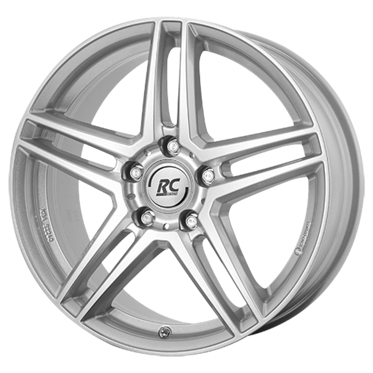 RC-DESIGN RCD17 kristallsilber 7.0Jx17 5x112 ET48.5