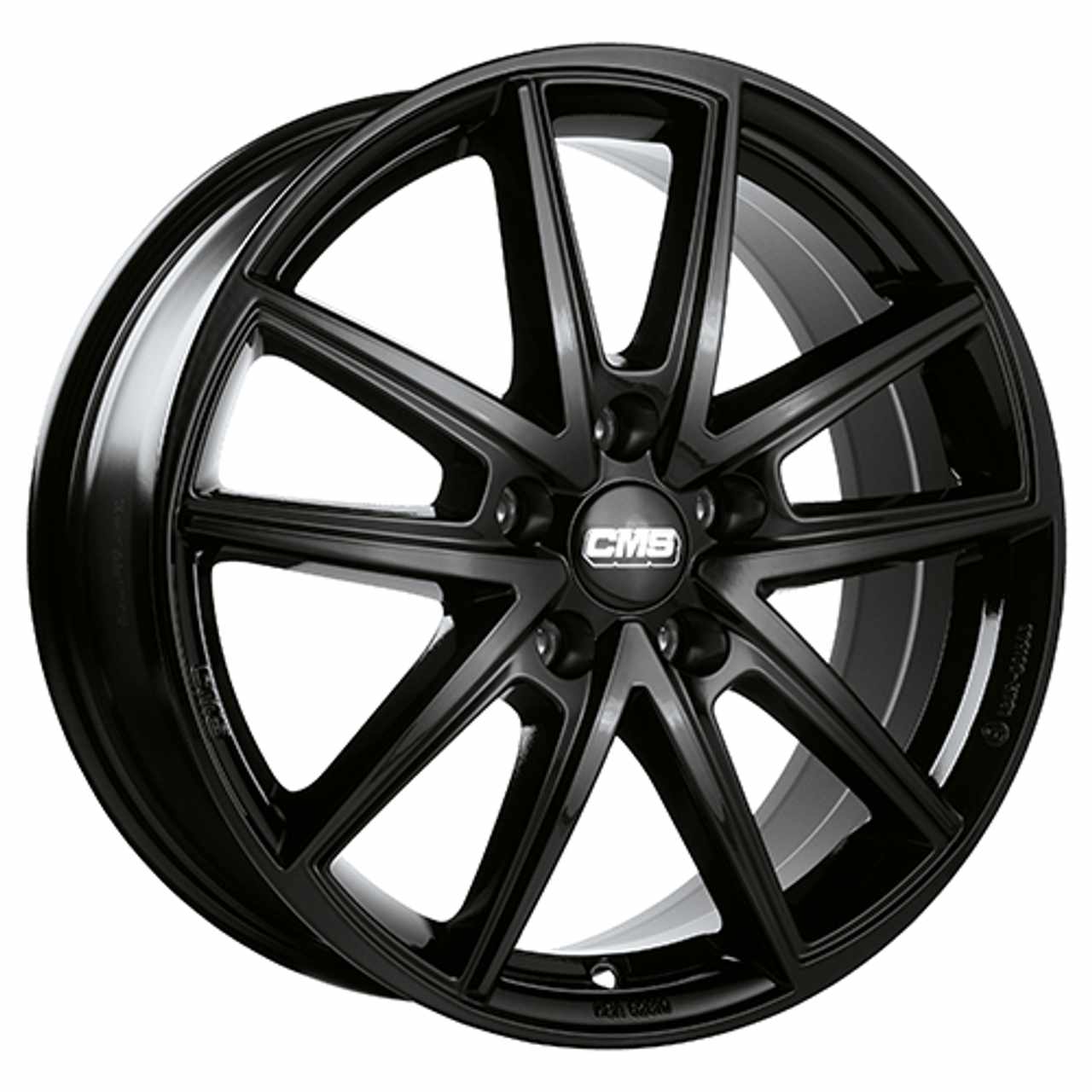 CMS C30-CBG complete black gloss 8.0Jx18 5x114.3 ET45