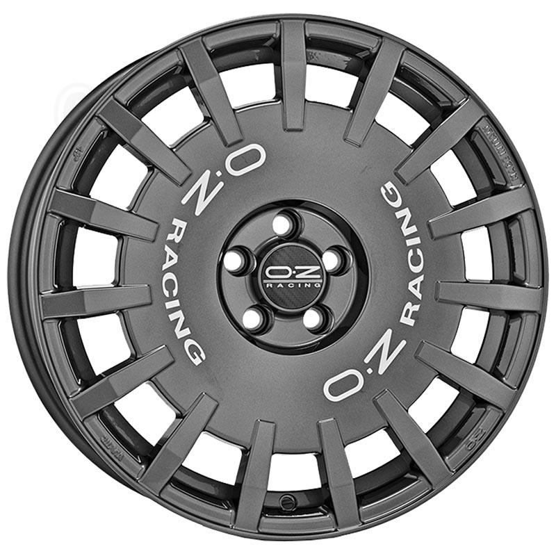 OZ Racing Rally racing van Dark graphite silver lettering 7.5x18 5x160 ET48