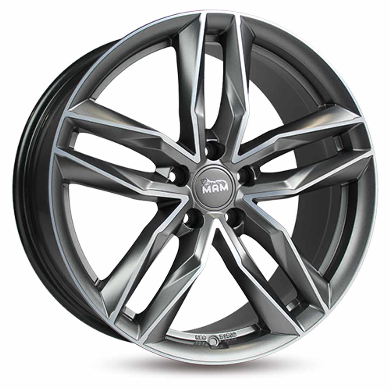 MAM MAM RS3 matt palladium front polished 8.5Jx19 5x112 ET45