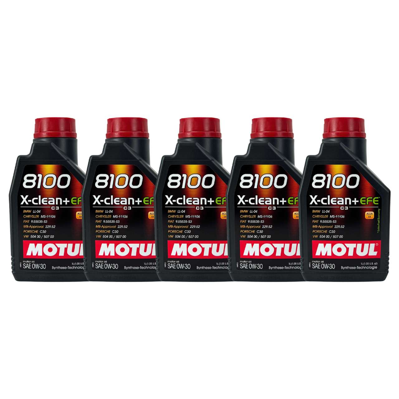 Motul 8100 X-Clean + EFE 0W-30 5x1 Liter