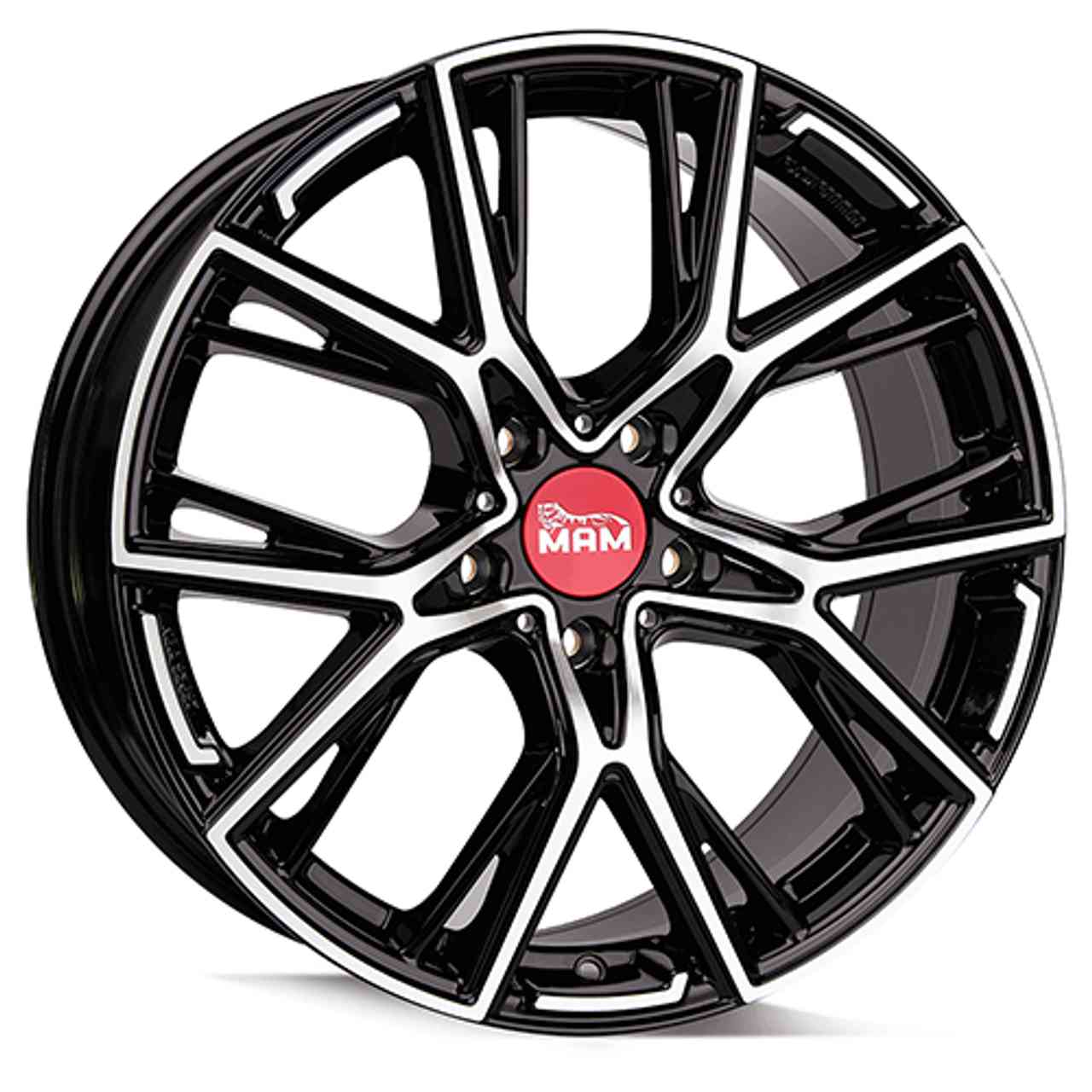 MAM MAM B4 black front polished 8.5Jx19 5x120 ET40