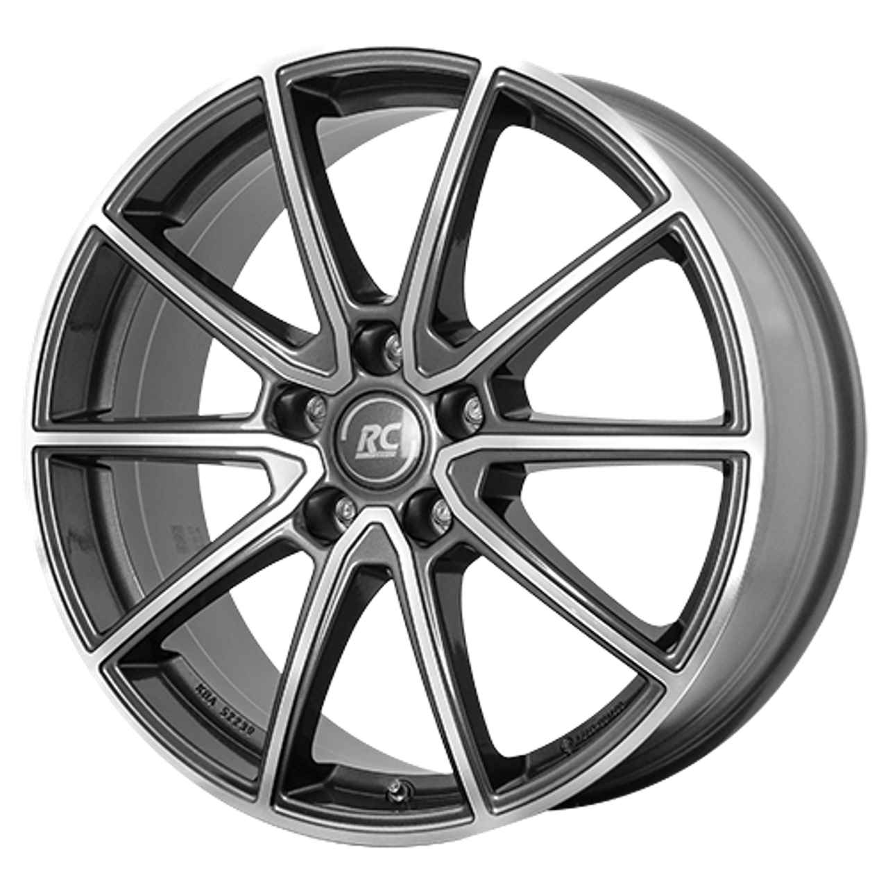 RC-DESIGN RC32 himalaya grey vollpoliert 8.0Jx19 5x108 ET45