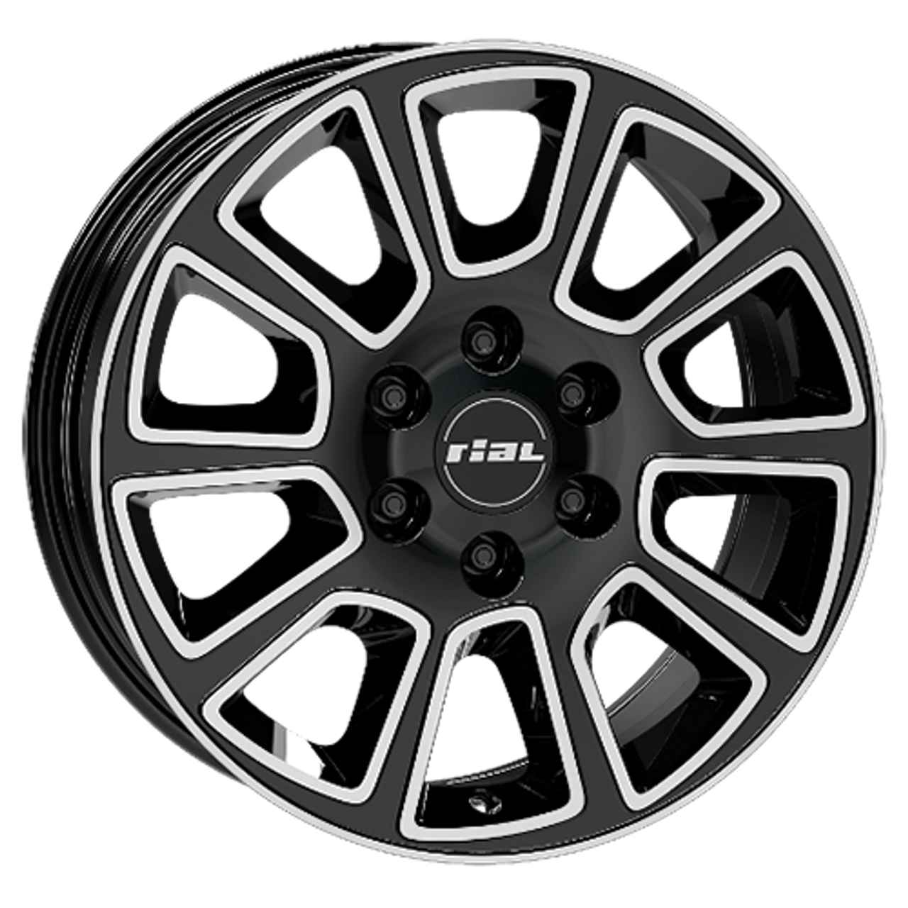 RIAL TRANSPORTER 2 diamantschwarz frontpoliert 7.5Jx18 5x108 ET46