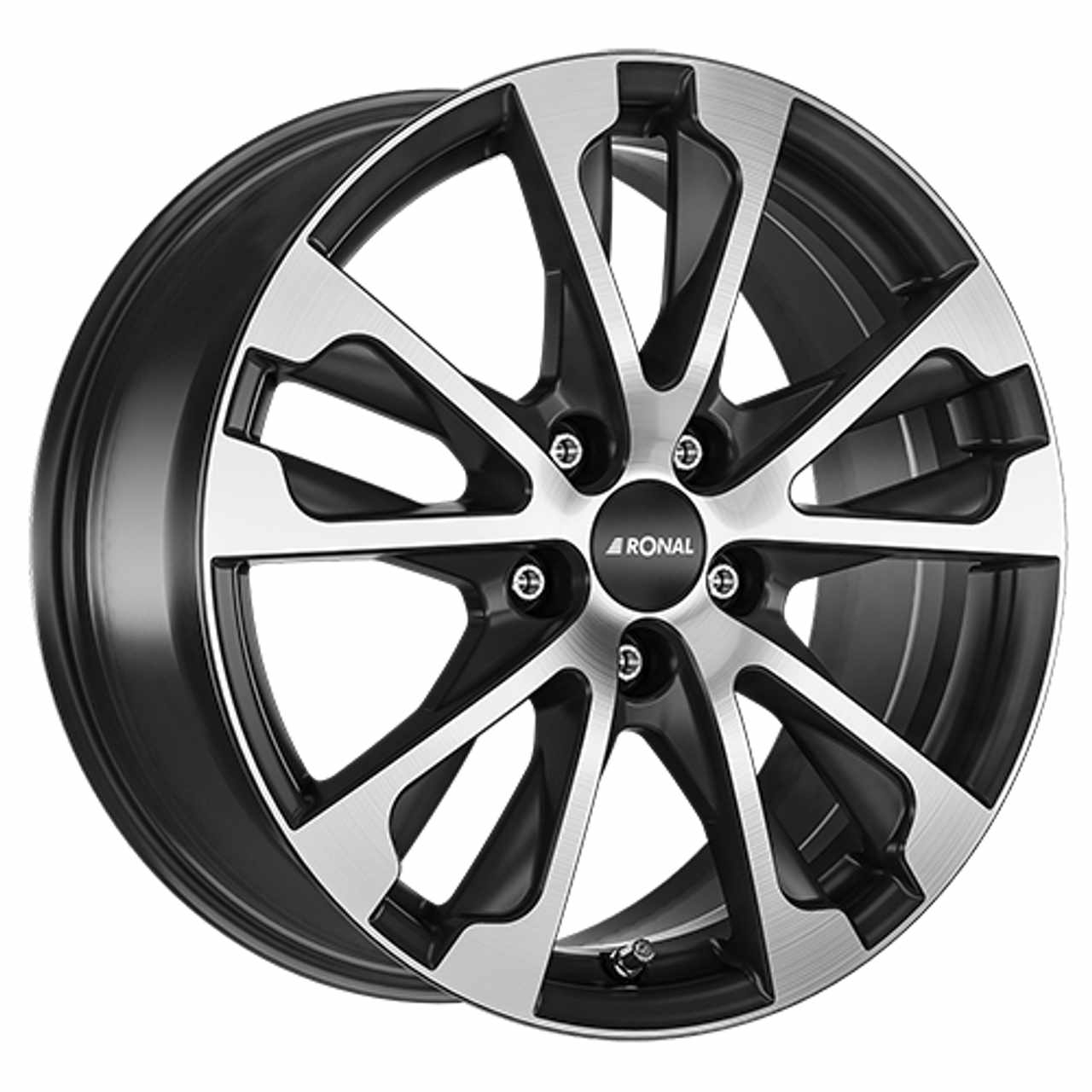 RONAL RONAL R61 jetblack-matt-frontkopiert 7.5Jx17 5x108 ET55