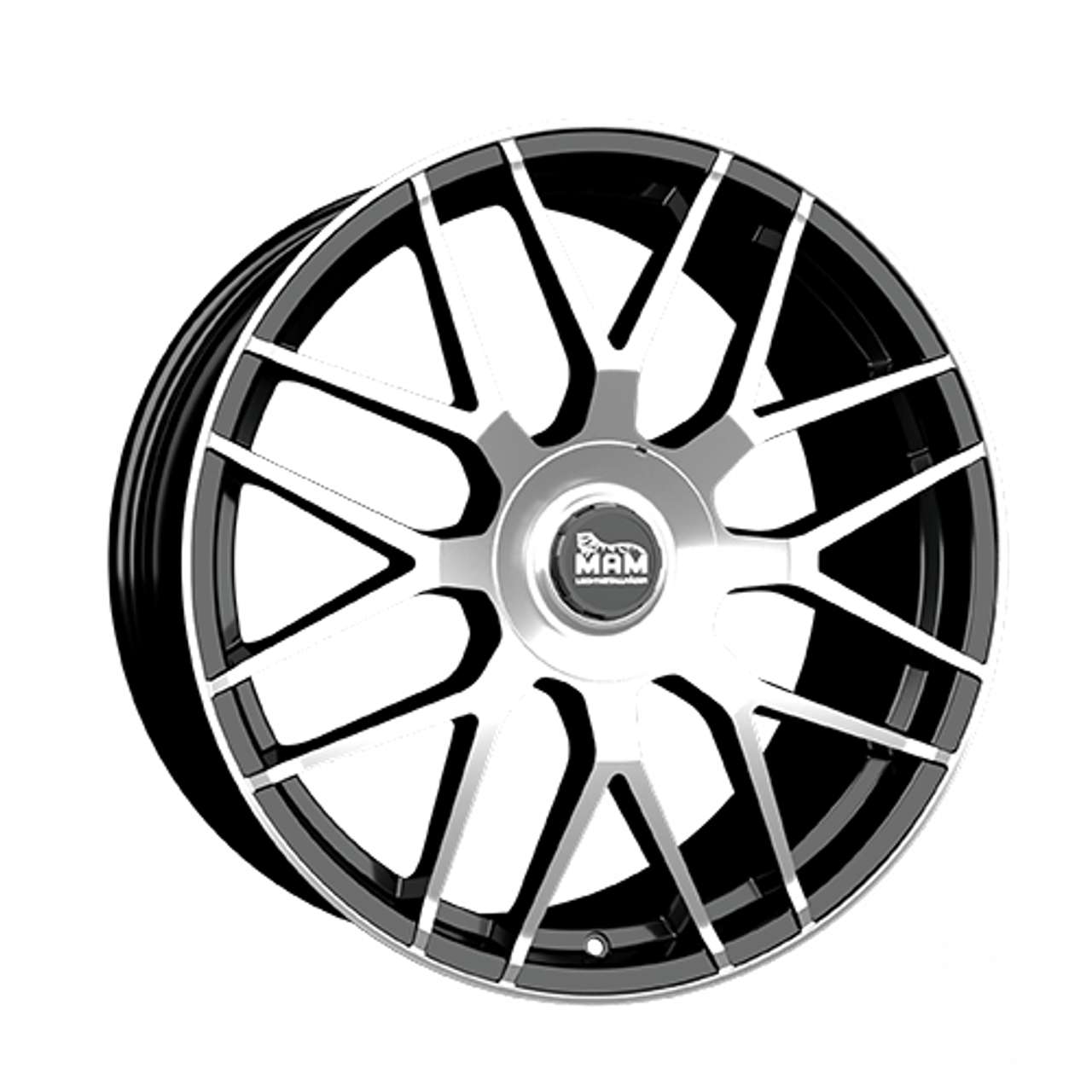 MAM MAM GT1 black front polished 8.5Jx19 5x100 ET45