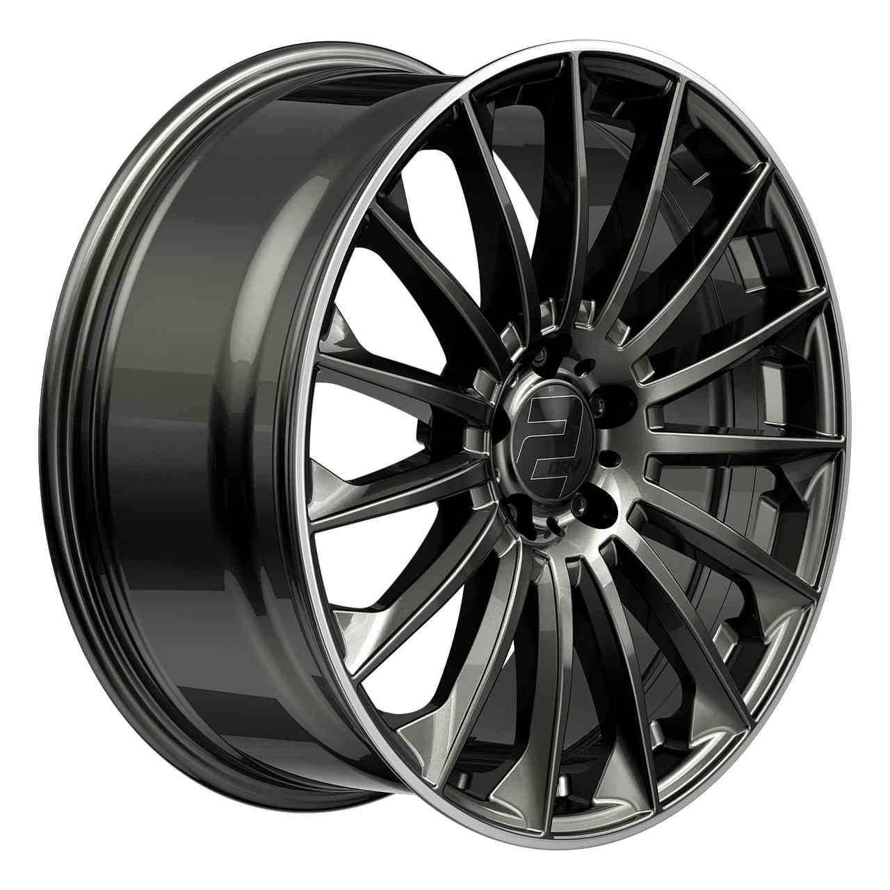 WHEELWORLD-2DRV WH39 dark gunmetal full painted with full machined lip 8.0Jx18 5x112 ET48